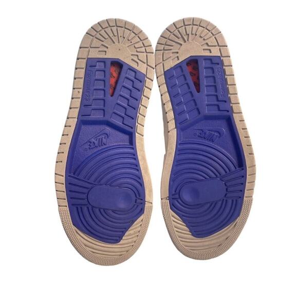 Nike Women's Air Jordan 1 Zoom Air Comfort 2 Light Smoke Grey & Barely Grape 9.5 - Picture 7 of 11